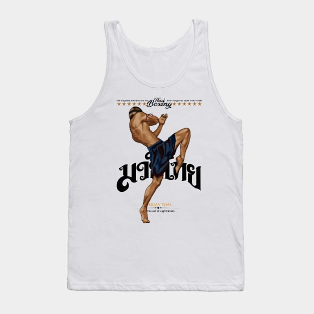 Muay Thai Born to Fight Tank Top by KewaleeTee